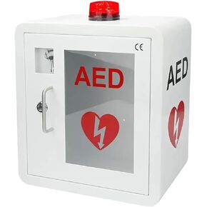 AED Defibrillator Cabinet, Safely Store and Protect Your Cardiac Defibrillation Device - Ideal for Home Office Nursing and Bus in Kuwait