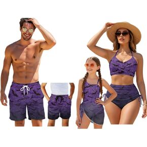 Ystardream Summer Matching Swimsuits for Family Couples Boys and Girls Swimwear for Beach Vocation Holiday in Kuwait