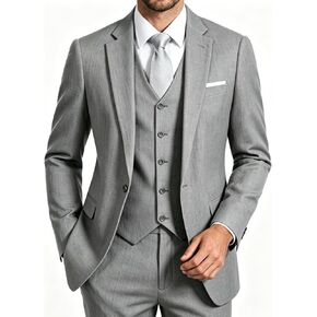 3 Pieces Mens Linen Suit Casual Tuxedo Linen Men Suit Set for Summer Wedding Beach Grooms Groomsmen Suit Jacket Vest Pants in Saudi Arabia
