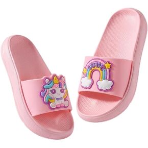 Kids Sandals Girls Cloud Slides Boys Pillow Slippers Little Kids Bathroom Slippers Non-Slip Shower Shoes Beach Shoes Pool Sandals Summer Indoor&Outdoor Garden Slides in Kuwait