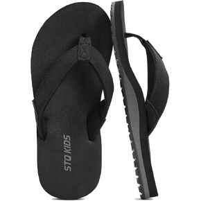 STQ KIDS Flip Flops for Boys Girls with Arch Support Kids Beach Sandals Non-Slip Fashion Youth Summer Pool Sandal Outdoor Intdoor Swim Bath Shower Shoes in Kuwait