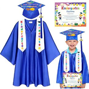 2026 Kindergarten and Preschool Graduation Cap Gown Stole Set With Tassel for Kids Graduation Gifts in Saudi Arabia