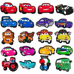 20Pcs Cars Shoe Decoration Charms for Croc Clog Sandals, Shoe Accessories Charms for Adults in Saudi Arabia