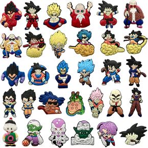 31Pcs Anime Shoe Decoration Charms Cute Cartoon Shoe Accessories Charms for Adults in Saudi Arabia