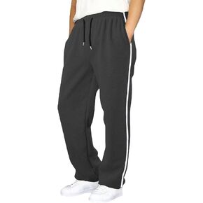 Boys Baggy Sweatpants Casual Elastic Waist Wide Leg Athletic Joggers Youth Kids Open Bottom Sweat Pants with Pockets in Kuwait