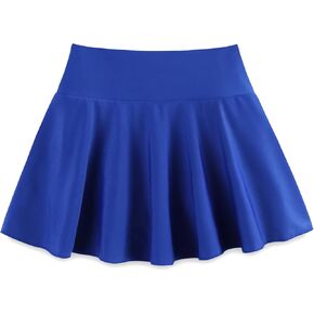 Girl's Tennis Skirts Built in Shorts Athletic Pleated Skirt Flowy Skort with Pockets for Kids 8-18 Years in Saudi Arabia