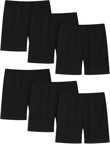 Girls Bike Shorts High Waisted Stretchy Cartwheel Toddler Under Dress Dance Multi-Color Shorts Casual Size 2-14T in Kuwait