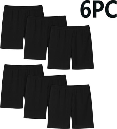 Girls Bike Shorts High Waisted Stretchy Cartwheel Toddler Under Dress Dance Multi-Color Shorts Casual Size 2-14T in Kuwait