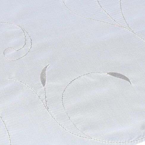 Sheer Voile Embroidered Vine Plant Tab Top Rod Pocket Window Shades Kitchen Small Curtain Tie Up Adjustable Balloon Roman Tieback Drape for Cafe, 23" x 55", White in Saudi Arabia