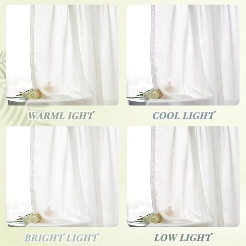Showgeous Linen Blackout Tie Up Curtains Linen Textured Adjustable Balloon Curtains Thermal Insulated Balloon Shade for Bathroom Kitchen Rod Pocket Panel for Small Window(42" W x 63" L,Angora) in Saudi Arabia