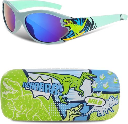 Kids Sunglasses Boys Eyeglasses UV Protection Toddler Sunglasses with Case for Holidays Beach Party Gifts in Kuwait