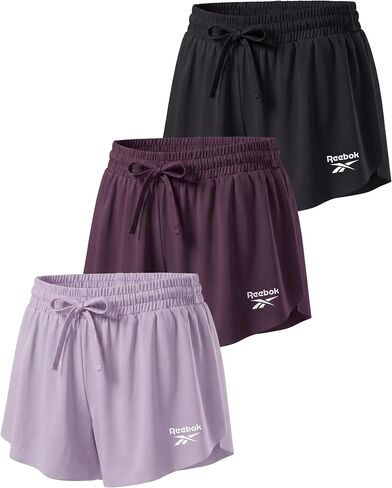 Reebok 3 Pack: Girls Dry Fit Flowy Butterfly Shorts Athletic Sports Active Gym Running Youth Teen Tween Summer 6-16 in Kuwait
