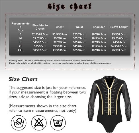 Mens Rhinestone V Neck Dance Shirts Unitard Ballroom Modern Latin Tango Rumba Long Sleeve Leotard Bodysuit Dancewear For Dancing and Parties(Black D,XXL) in Kuwait