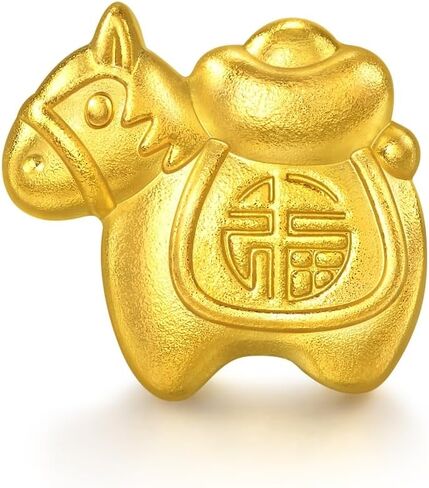 CHOW SANG SANG 999.9 24K Pure Gold Chinese Gifting Collection Small Horse Ornaments for Women & Men 965999 Price-by-Weight 1g Gold in Kuwait