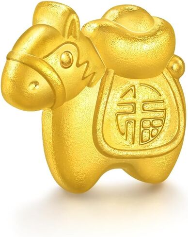 CHOW SANG SANG 999.9 24K Pure Gold Chinese Gifting Collection Small Horse Ornaments for Women & Men 965999 Price-by-Weight 1g Gold in Kuwait