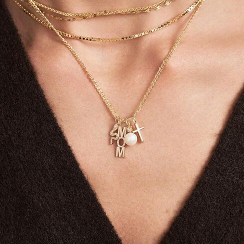 Gelin 14k Solid Gold Cross Charm Pendant for Women in Kuwait