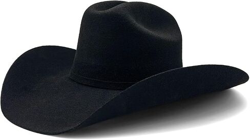 The Western Shops Men’s Texana Cowboy Hat 100% Wool Felt 4" Brim Cattleman Crease Western Hat in Kuwait