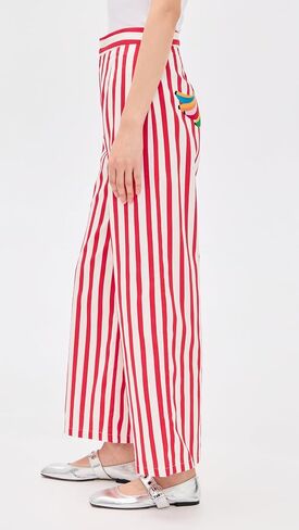 Never Fully Dressed Women's Red Stripe Mara Trousers in Saudi Arabia