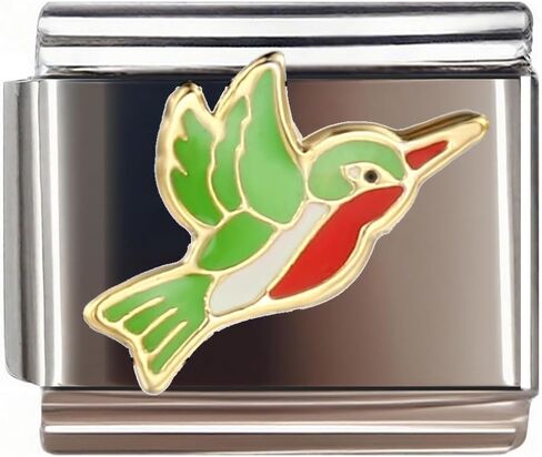 Italian Bracelet Charm,9mm,Celestial Face Sun &; Stars,Color > green in Saudi Arabia