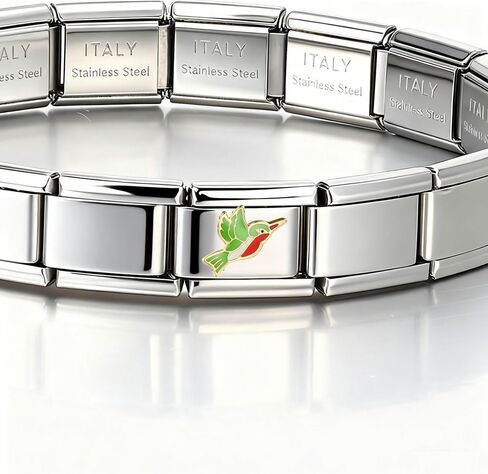 Italian Bracelet Charm,9mm,Celestial Face Sun &; Stars,Color > green in Saudi Arabia
