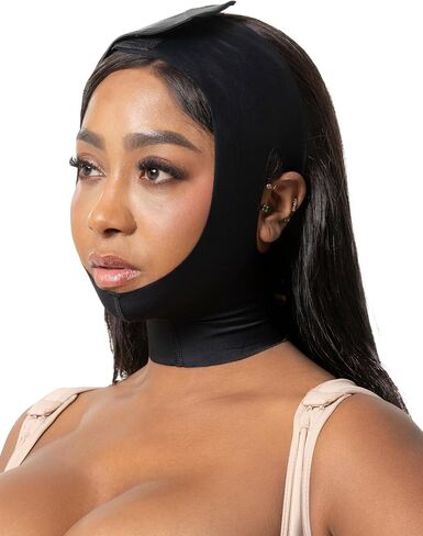 Snatched Body Chin Tightening and Lifting Strap Wrap Face | Lift Mask Compression Garment Jawline Shaper Faja para Papada in Saudi Arabia