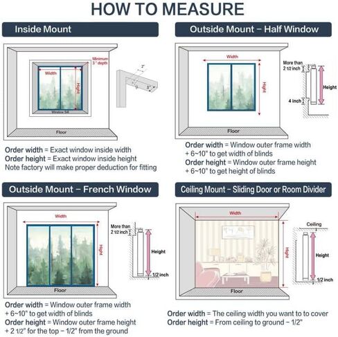 LETAU Cordless Sliding Panels Track Blinds, 100% Blackout Made to Order Vertical Blinds for Large Windows, Sliding Doors, Open Spaces and Room Dividers, Black in Kuwait