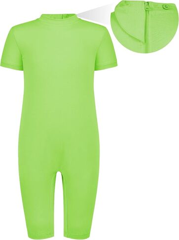 Kids Special Needs Adaptive Clothing Anti-Strip Romper Autism Sensory Jumpsuit with Back YKK Zipper in Kuwait