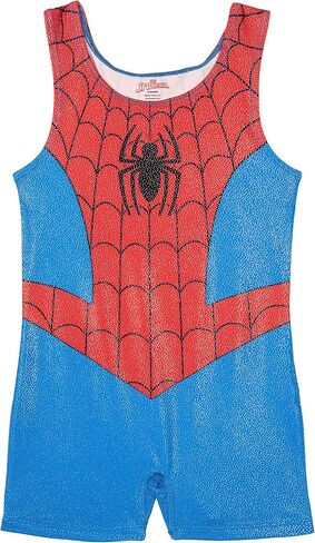 Marvel Spider-Man Girls Gymnastics Leotard Cosplay Romper Toddler to Little Kid Sizes (2T - 7-8) in Saudi Arabia