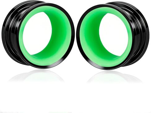 2PCS Stainless Steel Ear Gauges 0G(8mm) - 5/8"(16mm) Screw Back Ear Tunnels Double Flared Ear Expanders for Stretched Ears Body Jewelry Set for Men & Women in Saudi Arabia