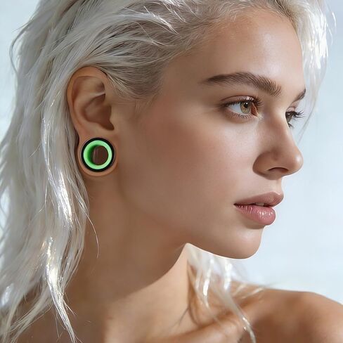 2PCS Stainless Steel Ear Gauges 0G(8mm) - 5/8"(16mm) Screw Back Ear Tunnels Double Flared Ear Expanders for Stretched Ears Body Jewelry Set for Men & Women in Saudi Arabia