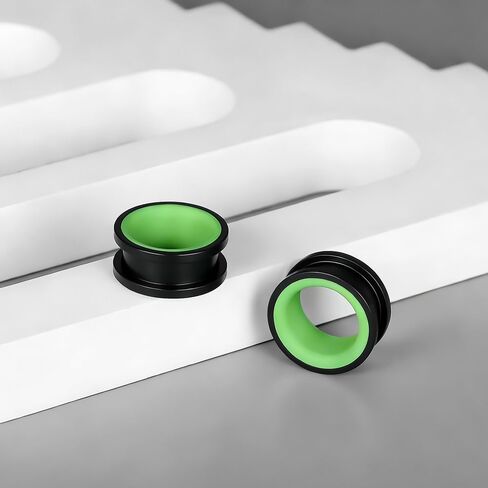 2PCS Stainless Steel Ear Gauges 0G(8mm) - 5/8"(16mm) Screw Back Ear Tunnels Double Flared Ear Expanders for Stretched Ears Body Jewelry Set for Men & Women in Saudi Arabia
