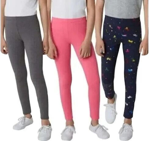 VIGOSS Youth Girl's 3 Pack Stretch Super Soft Comfy Leggings in Saudi Arabia