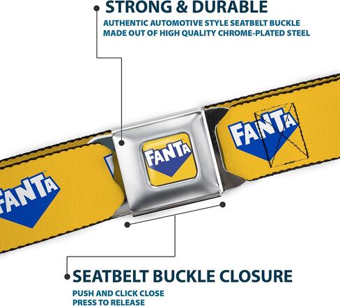 The Coca-Cola Company Belt, Seatbelt Buckle, Fanta Logo Pineapple in Kuwait