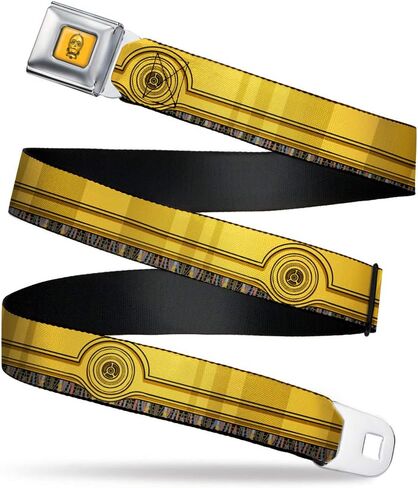 Star Wars Seatbelt Buckle Belt, Star Wars C3PO Wires Bounding, Adjustable in Kuwait