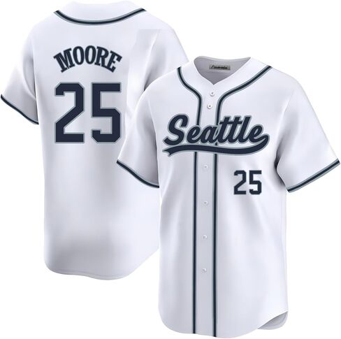 Custom Mens/Women/Youth Seattle Baseball Stitched T-Shirt for Sports Fan in Saudi Arabia
