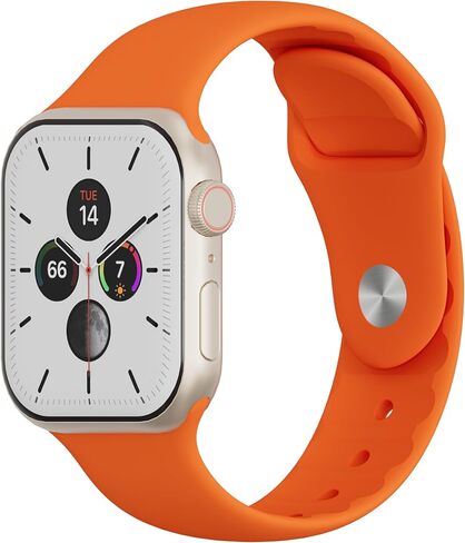 HeiKe Silicone Sport Band Compatible with Apple Watch Band 49mm 46mm 45mm 44mm 42mm 41mm 40mm 38mm Men Women,Soft Waterproof Wristband Strap for iWatch Series 11 10 9 8 7 6 5 4 3 2 1 Ultra 3 2 1 SE in Kuwait
