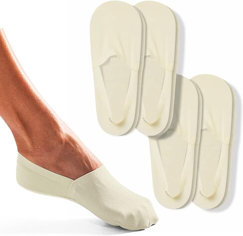 ONDO Merino Wool No Show Socks - Invisible in Athletic Shoes - Breathable, No-Slip - 4 Pack in Kuwait