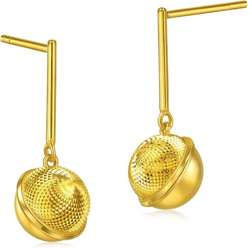 CHOW SANG SANG 999 24K Gold Essence Planet of Fortune أقراط متدلية للنساء 95852E السعر حسب الوزن تقريبًا. 5.24 جرام ذهب in Kuwait