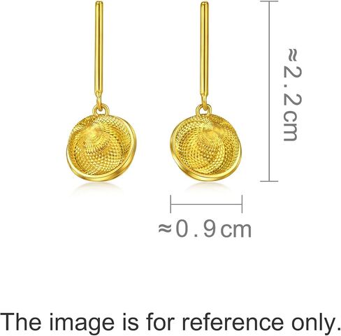 CHOW SANG SANG 999 24K Gold Essence Planet of Fortune أقراط متدلية للنساء 95852E السعر حسب الوزن تقريبًا. 5.24 جرام ذهب in Kuwait
