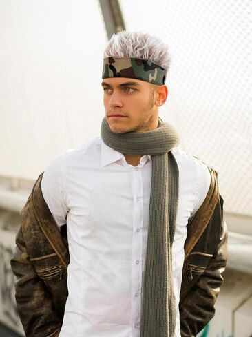 3 Pcs Men's Novelty Hair Hats Spiked Funny Golf Visors Adjustable Wig Visor Hat Wig Peaked for Men Women Gifts in Kuwait