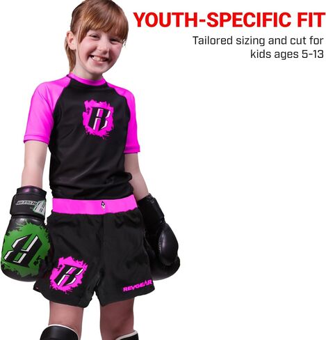 Revgear Kids MMA and BJJ Fight Shorts – Perfect for MMA, Muay Thai, and Boxing and Meets the Demands of Young Martial Artists in Kuwait