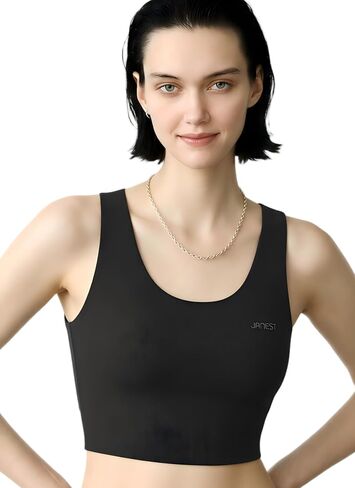 Chest Binder FTM، حمالة صدر بلوفر ذات ضغط متوسط، حمالة صدر يومية للنساء للسباحة وممارسة الرياضة، بدون درزات وناعمة in Kuwait