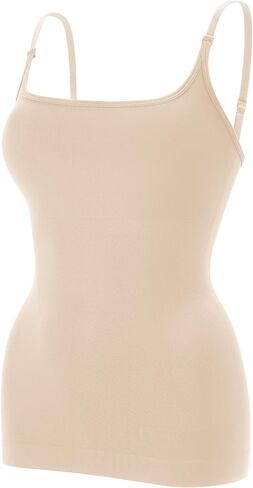 EUYZOU Women Shapewear Tummy Control Camisole Tops - Square Neck Sexy Compression Tank Tops Seamless Body Shaper in Saudi Arabia