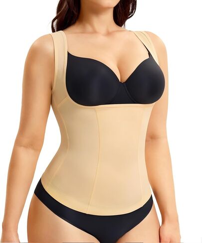 Nebility Womens Tummy Control Shapewear Tank Tops Underbust Body Shaper Compression Camisole Tops in Kuwait