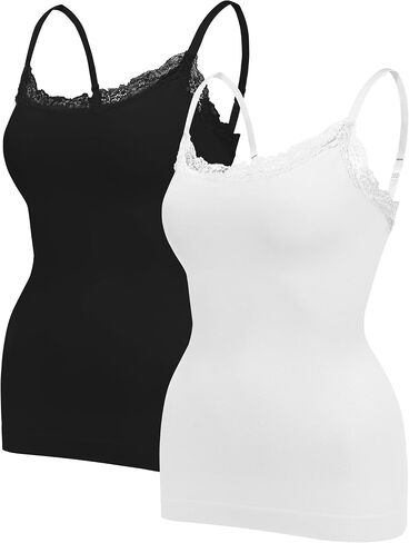 EUYZOU Women Shapewear Tummy Control Camisole Tops - Scoop Neck Sexy Compression Tank Tops Seamless Body Shaper in Saudi Arabia