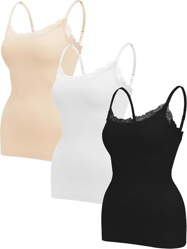 EUYZOU Women Shapewear Tummy Control Camisole Tops - Scoop Neck Sexy Compression Tank Tops Seamless Body Shaper in Saudi Arabia