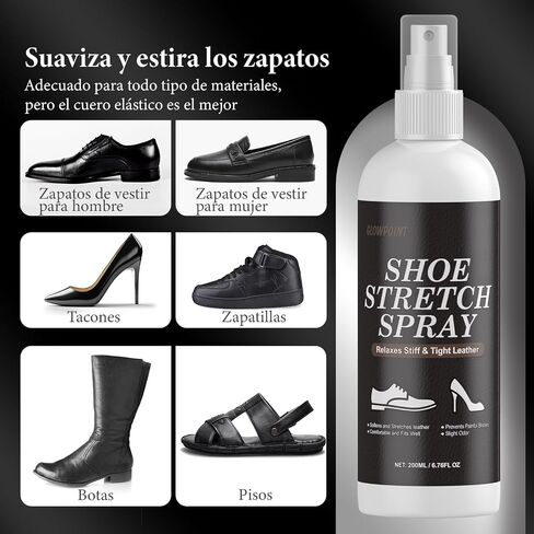 Shoe Stretch Spray, 7.05 oz Boot Stretch Spray for Man and Woman, Professional Leather Softener to Relieve Tight Fitting Shoes, Shoe Stretcher for Leather, Suede, Fabric, Canvas in Saudi Arabia