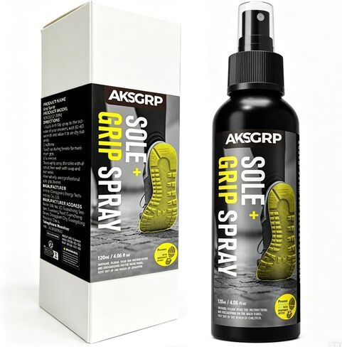 Grip Spray, Anti Slip Shoe Grip Spray for Shoes Bottom, Non Slip Spray for Sports & Dressing Shoes, Heels, Sandals, Slippers - Improves Shoe Sole Traction on Wet & Slippery Floor - 120ml in Saudi Arabia