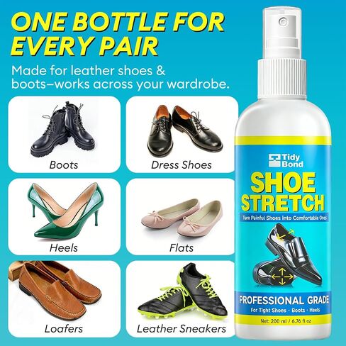 Shoe Stretch Spray 7.05 oz - Professional Shoe & Boot Stretching Spray, Leather Softener & Shoe Widener for Tight Shoes, Boots, Heels & Calf Areas (Men & Women) in Saudi Arabia