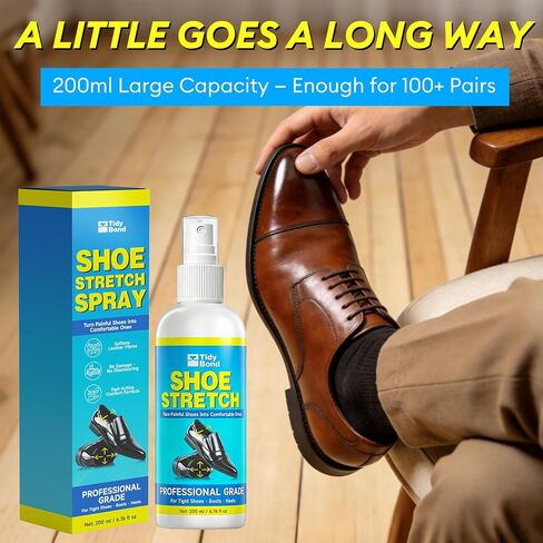 Shoe Stretch Spray 7.05 oz - Professional Shoe & Boot Stretching Spray, Leather Softener & Shoe Widener for Tight Shoes, Boots, Heels & Calf Areas (Men & Women) in Saudi Arabia